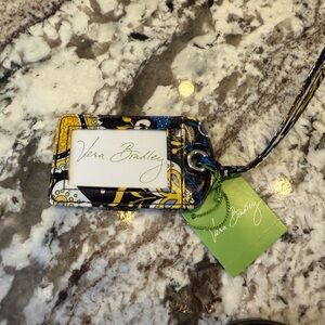 NWT Vera Bradley Floral ID Holder (RETIRED 2012 Ellie Blue pattern)